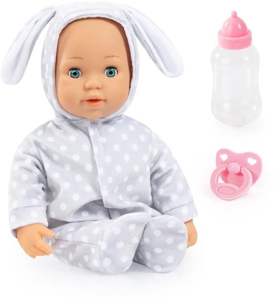 Bayer Design First Words Baby – Bambola Interattiva Parlante 38 Cm, Con Biberon E Ciuccio, Corpo Morbido, Occhi Che Si Chiudono