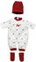 Llorens Puppenkleidung Pyjamaset mit Mütze 40-42 cm
