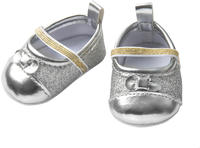 Heless 7481, Heless Puppen-Glitzerballerinas, silber, Gr. 30-34 cm