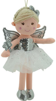 Sweety-Toys Stoffpuppe Fee Prinzessin silber 30 cm