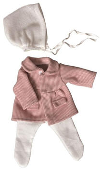 Egmont Toys Puppenkleidung Mantel rosa mit Strumpfhose für EgmontToys Puppen 30-32cm