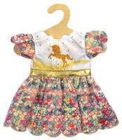 Heless 1231, Heless Puppen-Glitzerkleid "Einhorn Goldy", Gr. 28-35 cm
