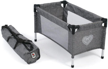 Bayer-Chic Puppen-Reisebett Jeans grey