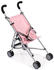 Puppenwagen Mini-Buggy Melange grau-rosa