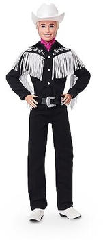 Barbie The Movie - Ken Doll Wearing Black And White Western Outfit (HRF30)