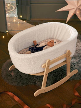 Vertbaudet Puppenwiege 62 x 32 x 38 weiß