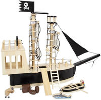 Small Foot Spielzeug-Schiff "Piratenschiff, aus Holz"