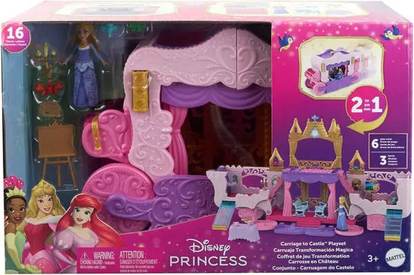 Mattel Disney Princess Carriage to Castle Playset (HWX17)