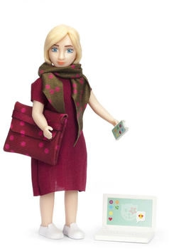 Lundby Puppenhauspuppe mit Laptop (60-8082-00)