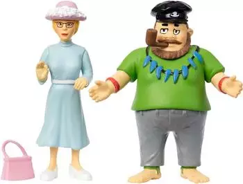 Pippi Puppenhaus Figuren-Set Efraim & Fräulein Prysselius, 10cm (44-3798-00)