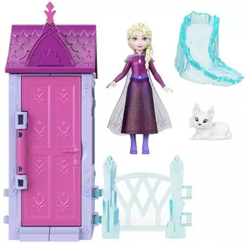 Mattel Disney Frozen Arendelle Village Überraschungs-Spielset mit Puppe und Zubehör (JFG24)
