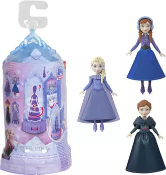Mattel Disney Frozen Eisschloss Mini-Spielset mit Überraschungspuppe (JCR90)