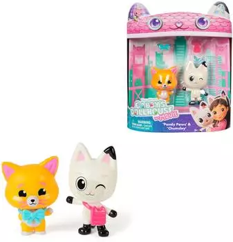 Gabby‘s Dollhouse Gabby's Dollhouse: Der Film - Pandy Paws & Chumsley Figuren mit 2 Zubehörteilen (6074578)