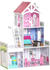 HomCom Kinder Puppenhaus mit 3 Etagen - rosa