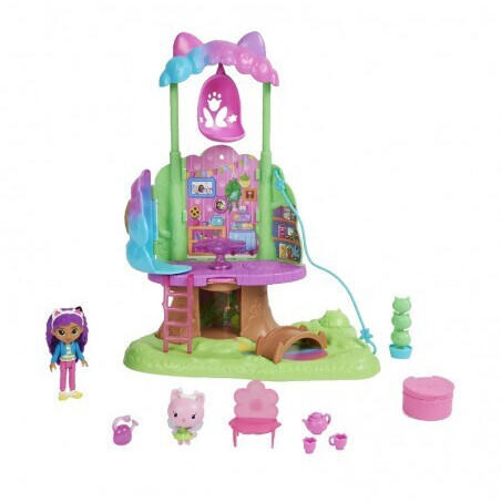 Spin Master Gabby’s Dollhouse Kitty Fairy's Garden Treehouse Playset with Lights