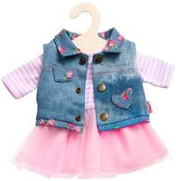 Heless 2550, Heless Puppen-T&uuml;llkleid mit Jeansweste, Gr. 35-45 cm