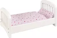goki 51734 Puppenbett, 54 x 29 x 25 cm, Holz, wei&szlig;
