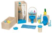 Goki 51903, Goki Dollhouse Furniture Bathroom
