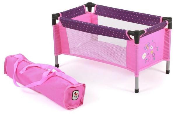 Bayer-Chic Puppen Reisebett Dots Purple Pink (65240)