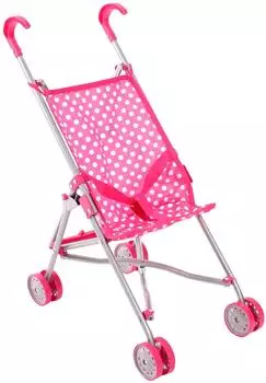 Bayer-Chic Puppenbuggy Pünktchen Pink-Weiß Bayer-Chic Puppenbuggy Pünktchen Pink-Weiß