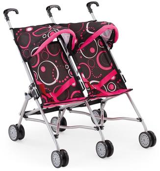 Bayer Design Zwillings-Puppen-Buggy schwarz