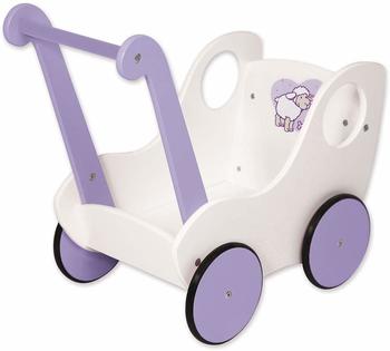Bayer-Chic Holz-Puppenwagen Lauflernwagen mit Schafmotiv