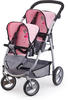 Bayer Design Zwillingswagen für Puppen, Farbe rosa/grau, Puppenzubehör &gt;