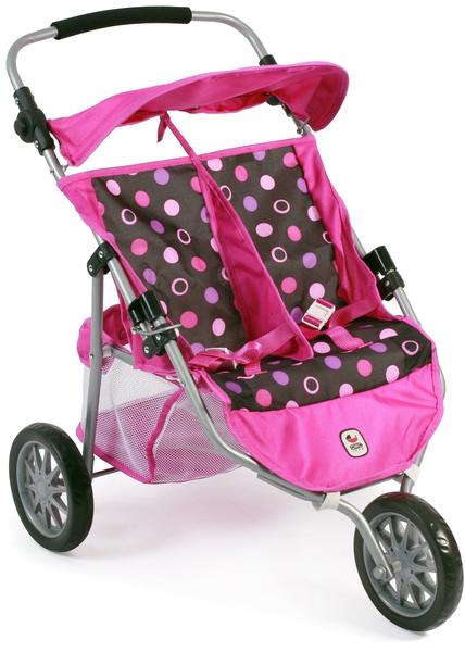 Bayer-Chic Zwillings-Buggy Jogger - Pinky Balls