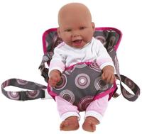 Bayer Chic 2000 782-15, Bayer Chic 2000 Puppen-Tragegurt Melange grau-rosa