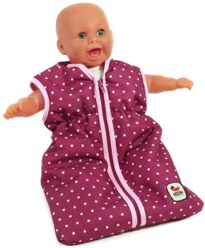 Bayer-Chic Puppenschlafsack - Dots Brombeere (79229)
