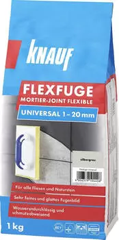 Knauf Flexfuge Universal 1-20mm 1kg silbergrau Knauf Flexfuge Universal 1-20mm 1kg silbergrau