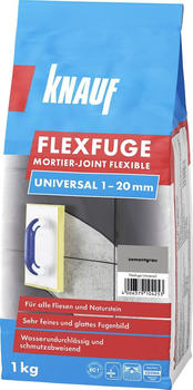 Knauf Flexfuge Universal 1-20mm 1kg zementgrau