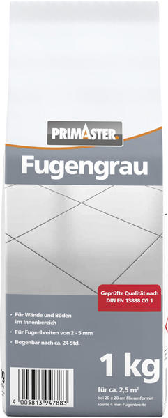 PRIMASTER Fugengrau 2 - 5 mm dunkelgrau 1 kg (0779052706)