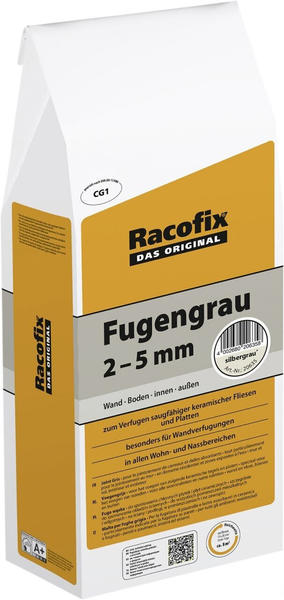 Racofix Fugengrau 2 - 5 mm silbergrau 5 kg (0779052793)