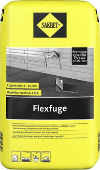 Sakret Flexfuge 1 - 15 mm dunkelgrau 15 kg (0779052752)