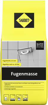 Sakret Fugenmasse 2 - 5 mm dunkelgrau 1 kg (0779052765)