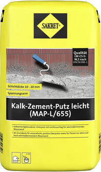 Sakret Kalk-Zement-Putz leicht (MAP-L/655) 25 kg Sack (0779100702)