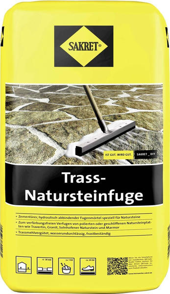 Sakret Trass-Natursteinfuge 6 - 30 mm grau 25 kg (0779051241)