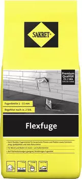 Sakret Flexfuge 1 - 15 mm manhattan 5 kg (0779052745) Sakret Flexfuge 1 - 15 mm manhattan 5 kg (0779052745)