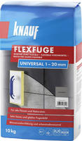 Knauf - Fugenm&ouml;rtel Flexfuge Universal 1 - 20 Mm Zementgrau 10 Kg Fugenm&ouml;rtel