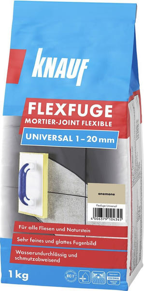 Knauf Flexfuge Universal 1-20mm 1kg anemone
