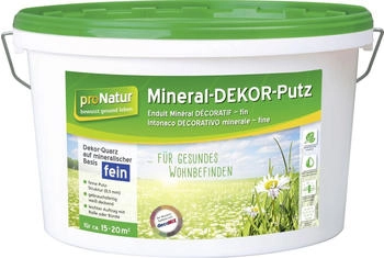 proNatur Mineral Dekor-Putz 8 kg 0,5 mm fein weiß (0765054116) proNatur Mineral Dekor-Putz 8 kg 0,5 mm fein weiß (0765054116)