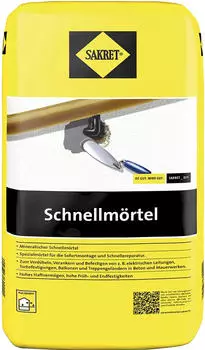 Sakret Schnellmörtel grau 10kg