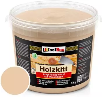 IsolBau Holzkitt Buche Mittel (Nr. 6) 5 kg