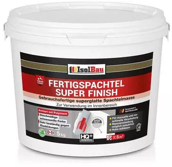 IsolBau Spachtelmasse 5kg Fertig Spachtel masse Super Finish Q4 Fugenspachtel