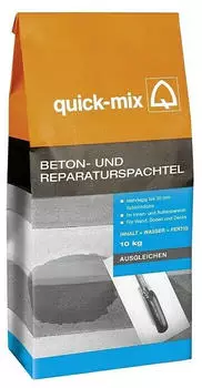 quick-mix Beton- und Reparaturspachtel Zementspachtel 10kg