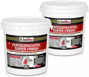 IsolBau Spachtelmasse 50kg Fertig Spachtel masse Super Finish Q4 Fugenspachtel