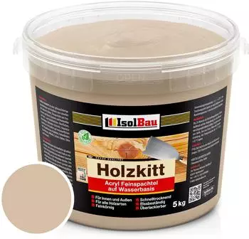 IsolBau Holzkitt Eiche Dunkel (Nr. 20) 5 kg