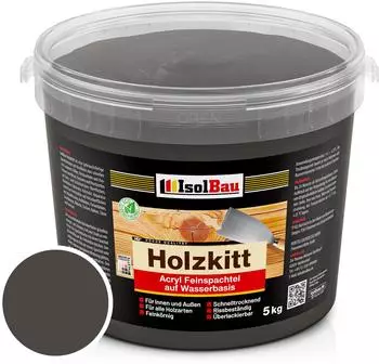 IsolBau Holzkitt Ebenholz (Nr. 12) 5 kg