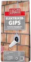 Lugato Elektrikergips 5 kg - Zum Einsetzen von Steckdosen und zur Verlegung von
